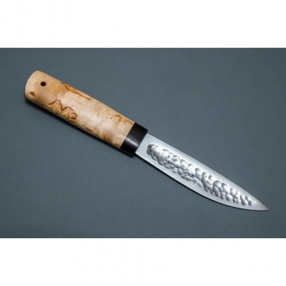 Нож ИП Семин Северный "Куница" из кованой стали Х12МФ рукоять граб карельская береза Нож ИП Семин Северный "Куница" из кованой стали Х12МФ рукоять граб карельская береза