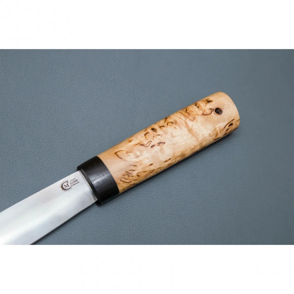 Нож ИП Семин Северный "Куница" из кованой стали Х12МФ рукоять граб карельская береза Нож ИП Семин Северный "Куница" из кованой стали Х12МФ рукоять граб карельская береза