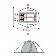 Комплект дуг алюминий для TRAMP Wild (TRA-079) Комплект дуг алюминий для TRAMP Wild (TRA-079)