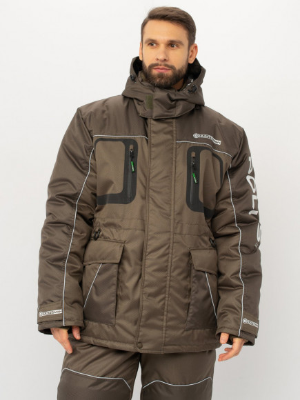 Костюм зимний Huntsman Полюс Lux  ткань Cell цвет Хаки
