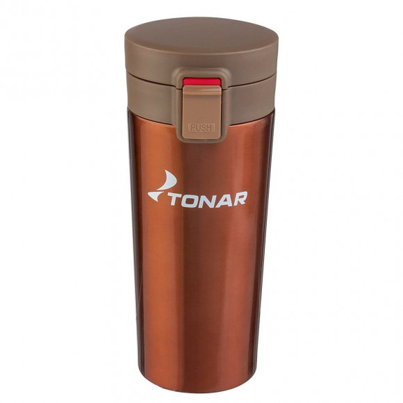 Термос-кружка TONAR 400мл кофейный HS.TMK-02