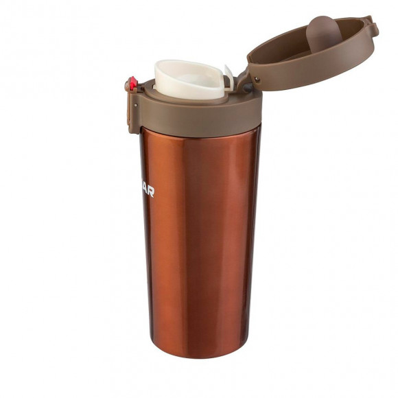 Термос-кружка TONAR 400мл кофейный HS.TMK-02