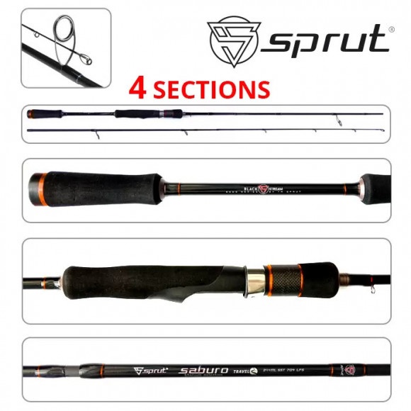 Спиннинг Sprut Saburo Travel 244ML  2.44м  4-21г