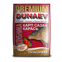Прикорм Dunaev Premium Карп-Сазан Клубника 1000г