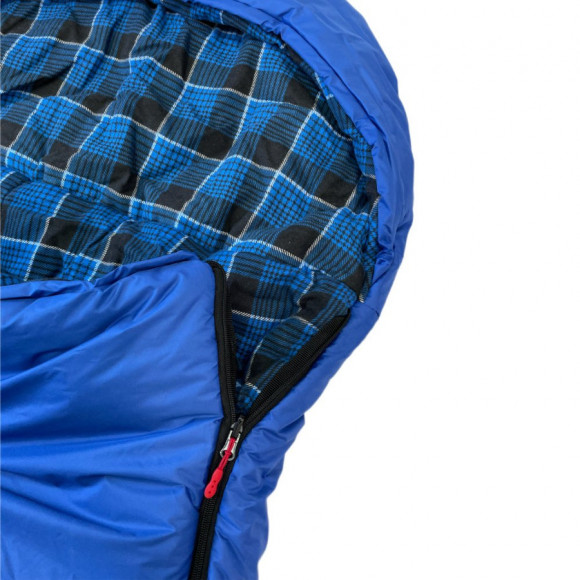 Спальный мешок-одеяло Русская охота, меринос 400, широкий с подголовником (235х85), фланель