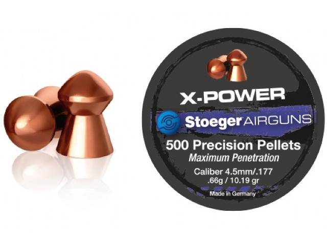 Пуля для пневматики Stoeger X-Power 0.66г (500 шт) омедненные