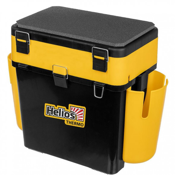 Ящик рыбака зимний Helios FishBox Thermo 19л/8.5л черный/желтый