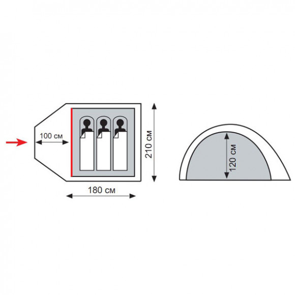 Палатка Totem Indi 3 TTT-018