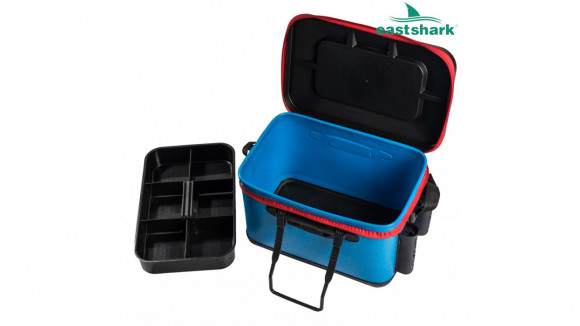 Ящик рыболовный EastShark с держателями удилищ размер XL