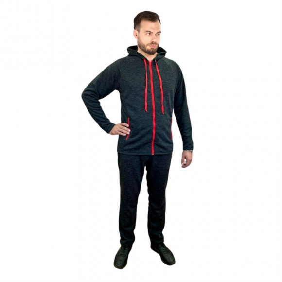 Костюм РО Спортивный (трикотаж, тёмно-серый / меланж) Костюм РО Спортивный (трикотаж, тёмно-серый / меланж)