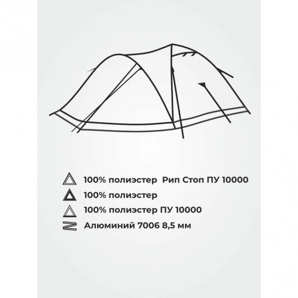 Палатка туристическая Русская Охота Галактика-3