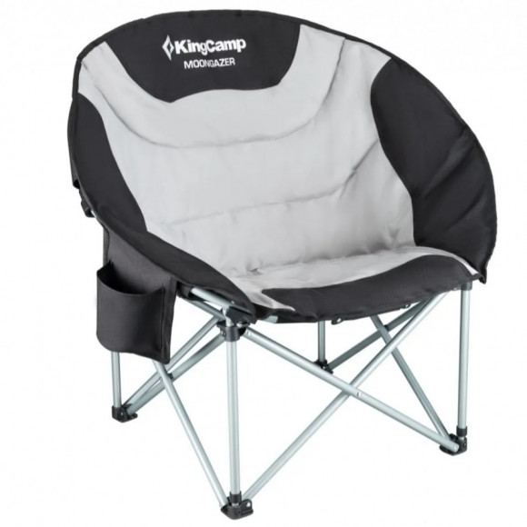 Кресло складное KingCamp Deluxe Moon 3989 цвет Серый/Черный