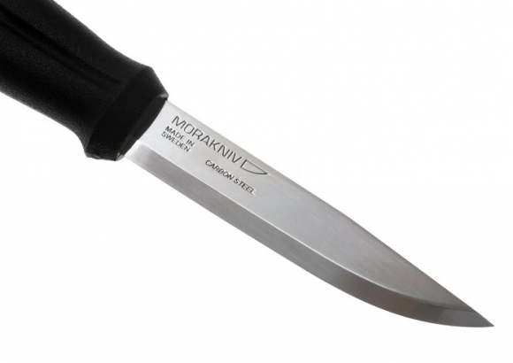 Нож универсальный Mora 510 углеродистая сталь чёрная рукоять