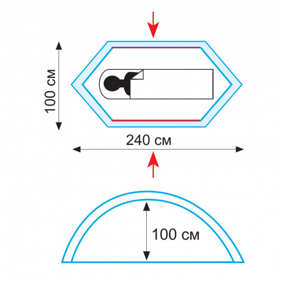 Палатка TRAMP Bicycle Light TRT-33 Палатка TRAMP Bicycle Light TRT-33