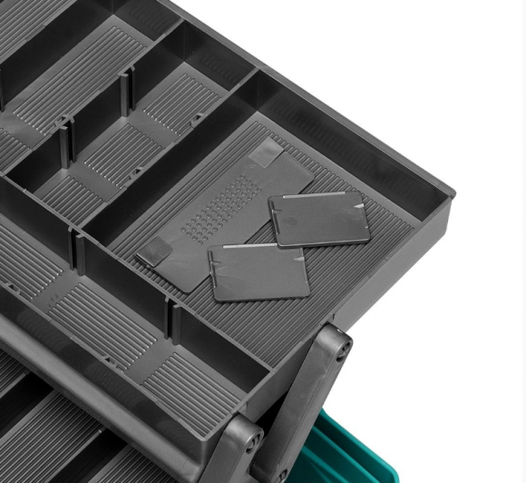 Ящик для снастей Nisus Tackle Box трехполочный бирюзовый