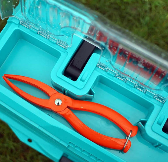 Ящик для снастей Nisus Tackle Box трехполочный бирюзовый