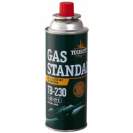 Газовый баллон 220г цанговый всесезонный TOURIST GAS STANDARD TB-230 Газовый баллон 220г цанговый всесезонный TOURIST GAS STANDARD TB-230