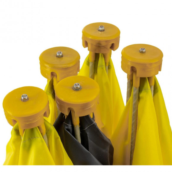 Палатка зимняя Premier Куб-1 желтый / серый (PR-WFSC-150YG)