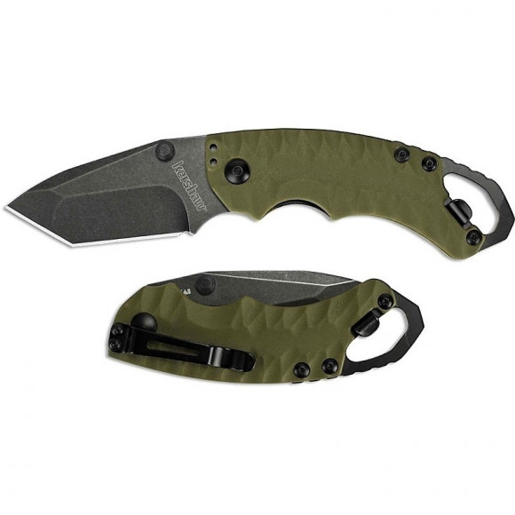 Нож складной KERSHAW Shuffle II Olive 8750TOLBW сталь 8Cr13MoV c покрытием BlackWash™ рукоять термопластик GFN цвет олива Нож складной KERSHAW Shuffle II Olive 8750TOLBW сталь 8Cr13MoV c покрытием BlackWash™ рукоять термопластик GFN цвет олива
