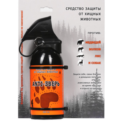 Баллон аэрозольный Anti ЗВЕРЬ, средство защиты от агрессивных животных Баллон аэрозольный Anti ЗВЕРЬ, средство защиты от агрессивных животных