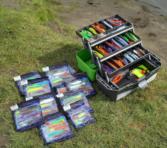 Ящик для снастей Nisus Tackle Box трехполочный зеленый