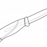 Нож универсальный Mora Companion нержавеющая сталь Sandvik 12C27 GREEN