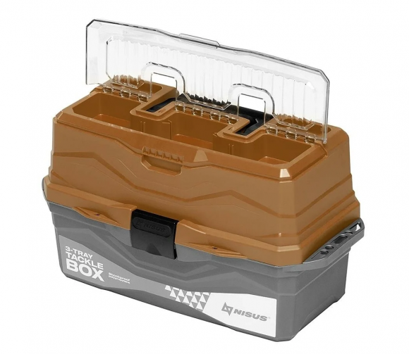 Ящик для снастей Nisus Tackle Box трехполочный цвет золотой Ящик для снастей Nisus Tackle Box трехполочный цвет золотой