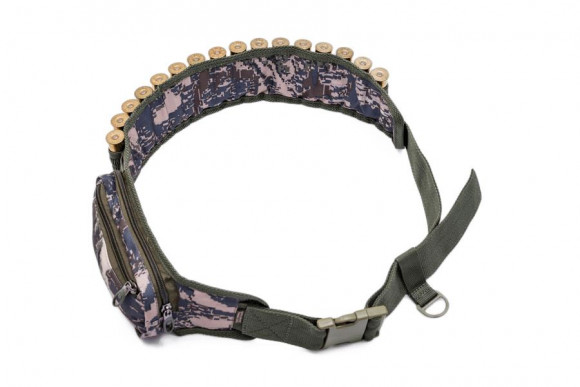 Патронташ открытый с подсумком 12/16/20 калибр Holster (191341200) оксфорд