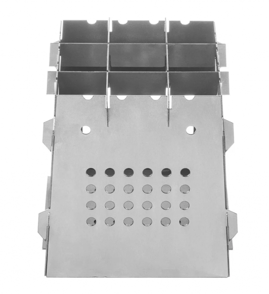 Печь-щепочница складная походная Helios T-HS-PM-02