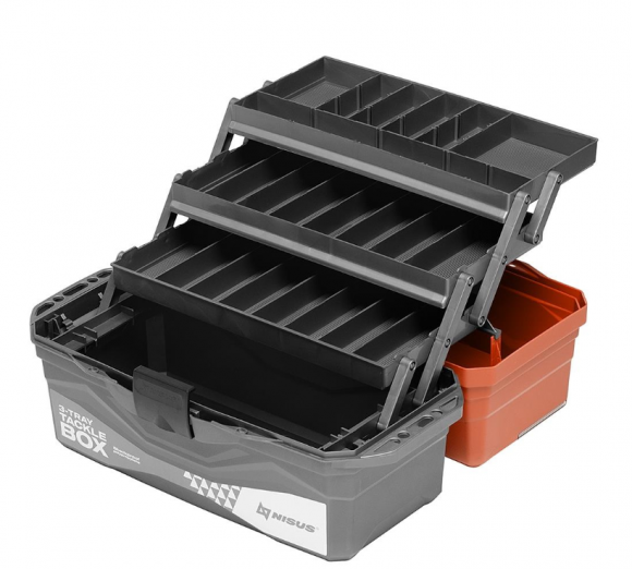 Ящик для снастей Nisus Tackle Box трехполочный цвет оранжевый Ящик для снастей Nisus Tackle Box трехполочный цвет оранжевый