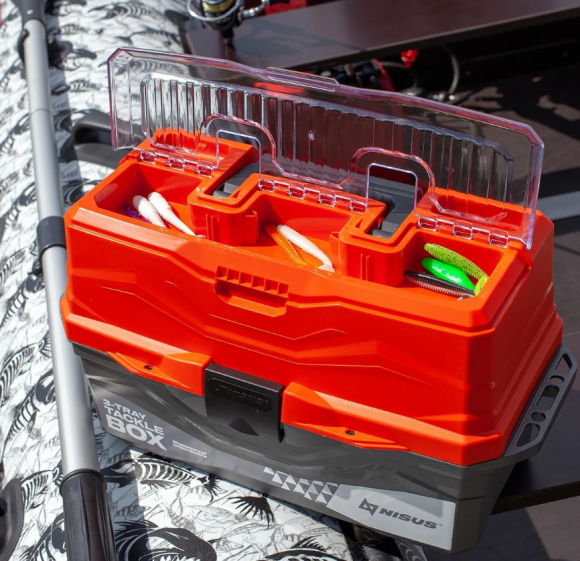 Ящик для снастей Nisus Tackle Box трехполочный цвет оранжевый Ящик для снастей Nisus Tackle Box трехполочный цвет оранжевый