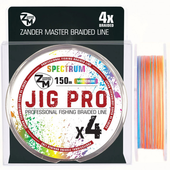 Шнур плетеный Zander Master JIG PRO multicolour 150м разноцветный