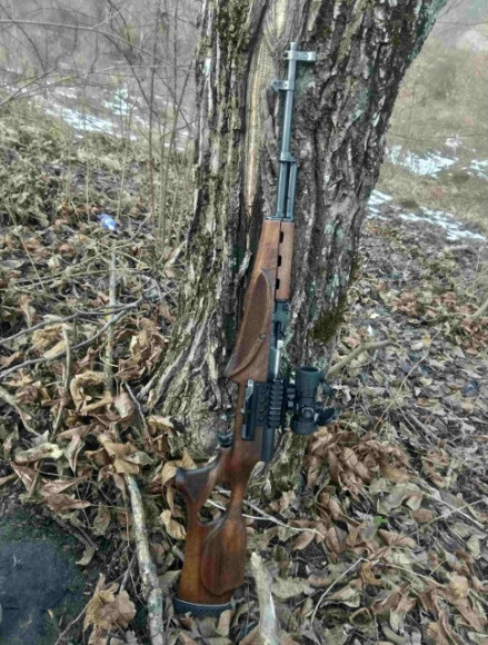 Ложа СКС ортопедическая орех с накладкой улучшенной эргономики (310-1)