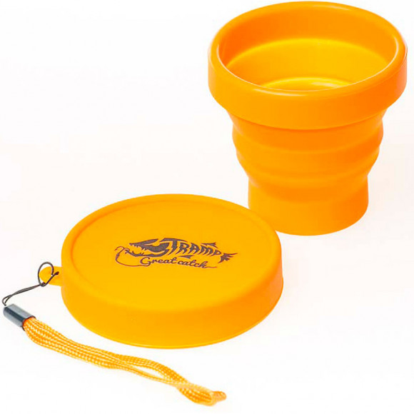 Стакан TRAMP TRC-083 силиконовый складной с крышкой Стакан TRAMP TRC-083 силиконовый складной с крышкой