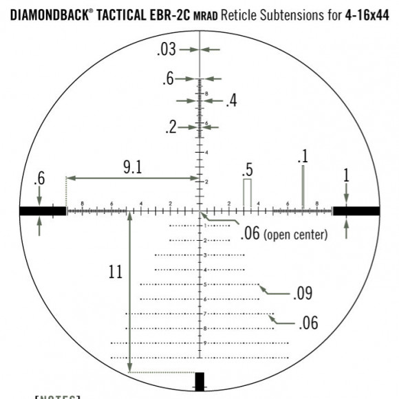 Прицел оптический Vortex Diamondback Tactical 4-16x44 FFP (EBR-2C MRAD) Прицел оптический Vortex Diamondback Tactical 4-16x44 FFP (EBR-2C MRAD)