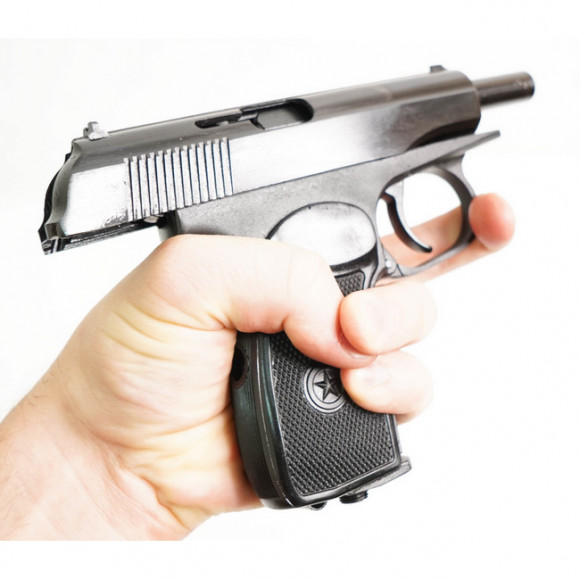 Пневматический пистолет МР-654К-32 (чёрная рукоятка)