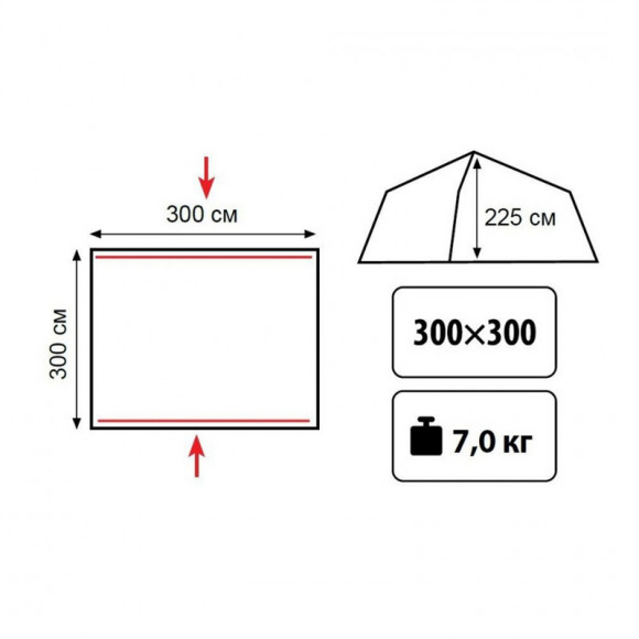 Шатер Tramp-Lite Bungalow (зеленый) Шатер Tramp-Lite Bungalow (зеленый)