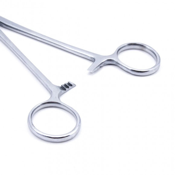 Зажим-корнцанг рыболовный изогнутый 220мм нерж. сталь Namazu N-FTS18 Зажим-корнцанг рыболовный изогнутый 220мм нерж. сталь Namazu N-FTS18