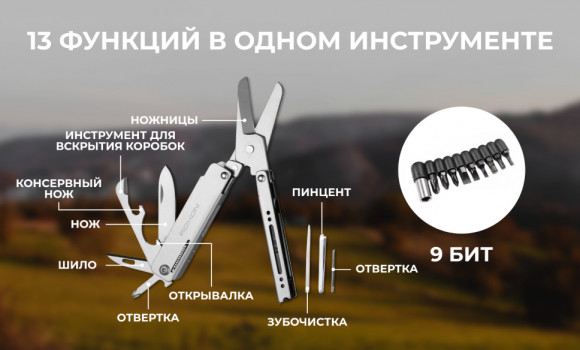 Многофункциональный инструмент Roxon Mini M3 Многофункциональный инструмент Roxon Mini M3