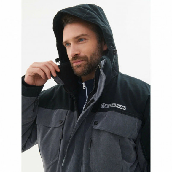 Костюм зимний Huntsman Канада ткань Финляндия цвет Серый/Черный