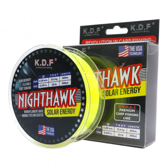 Леска монофильная KDF Nighthawk Solar Energy 300м желтый